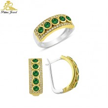 Gümüş Taşlı Set